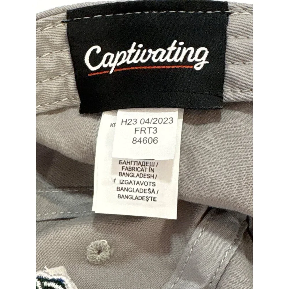 Florida Gaters adjustable back‎ tan ball cap NEW With Damage